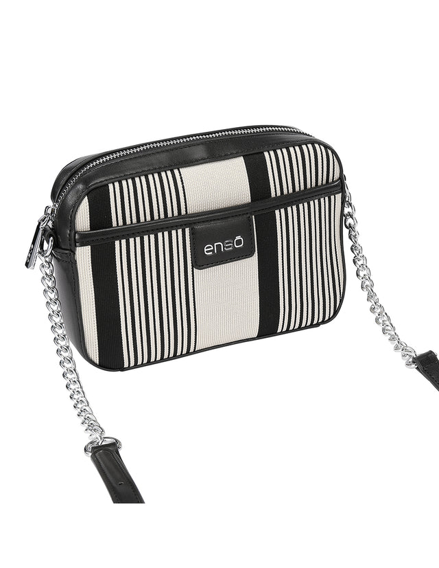 Bolsa Crossbody Enso Mujer EB243312CBBE Negro/Beige