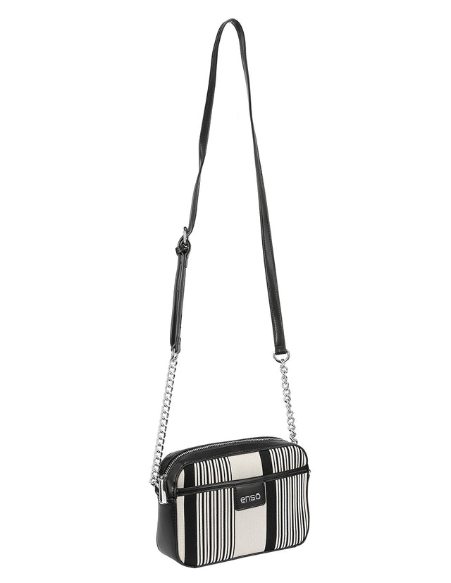 Bolsa Crossbody Enso Mujer EB243312CBBE Negro/Beige