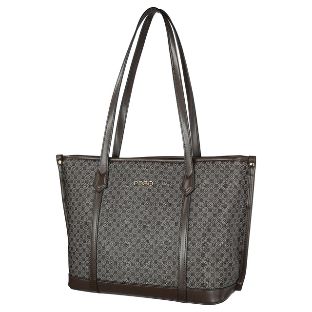 Bolsa Tote Enso Mujer EB25301TTMBR Monograma Chocolate