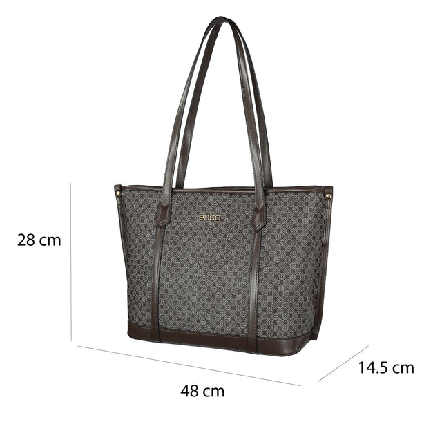 Bolsa Tote Enso Mujer EB25301TTMBR Monograma Chocolate