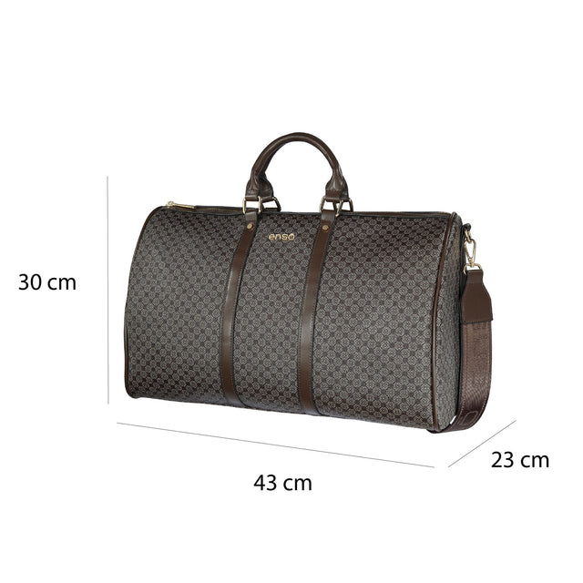 Bolsa Duffle Enso Mujer EB25303DFMBR Monograma Chocolate