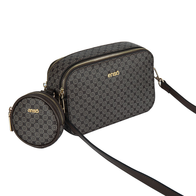 Bolsa Crossbody Enso Mujer EB25304CBMBR Monograma Chocolate