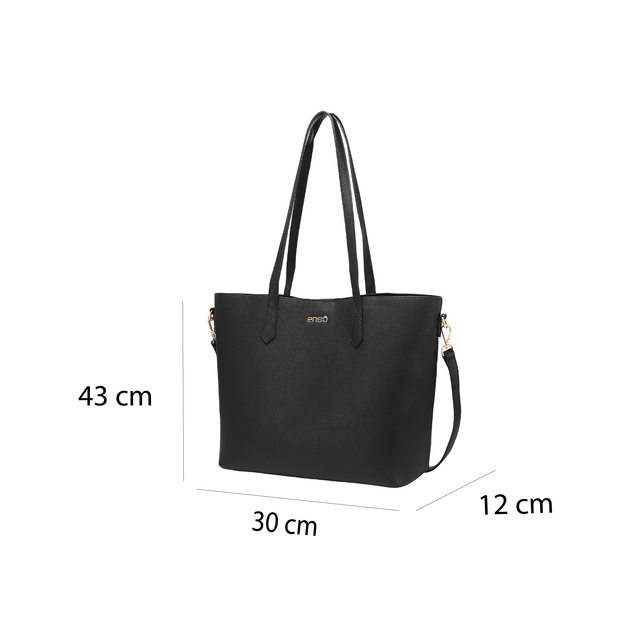 Set de Bolsas Tote Enso Mujer EB253306TTB Negro