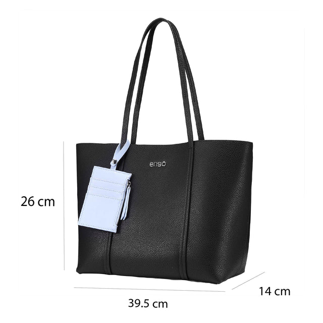 Set Bolsa Tote Enso Mujer EB2541123TTB Negro