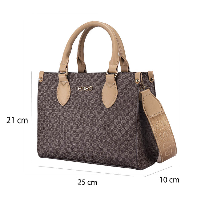 Bolsa Satchel Enso Mujer EB254314SMBR Café