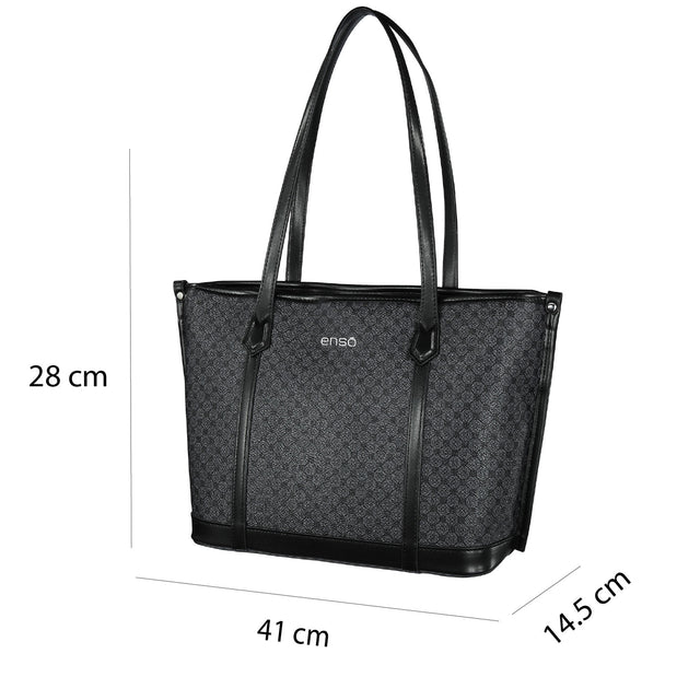 Bolsa Tote Enso Mujer EB25501TTMB Monograma Negro