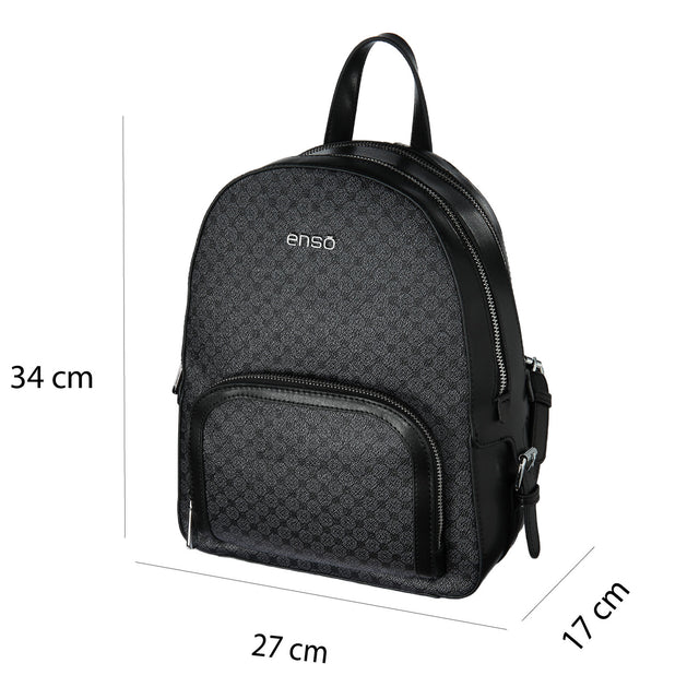 Bolsa Backpack Enso Mujer EB25502BPMB Monograma Negro