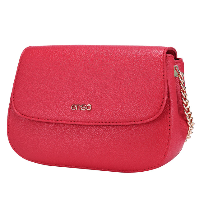 Bolsa Crossbody Enso Mujer EB261009CB Solapa Texturizada