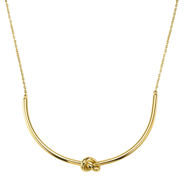 Collar y Dije de Acero Inoxidable Enso IC Para Mujer EIC252471G Color Dorado