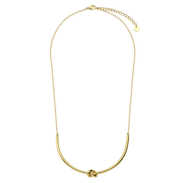 Collar y Dije de Acero Inoxidable Enso IC Para Mujer EIC252471G Color Dorado