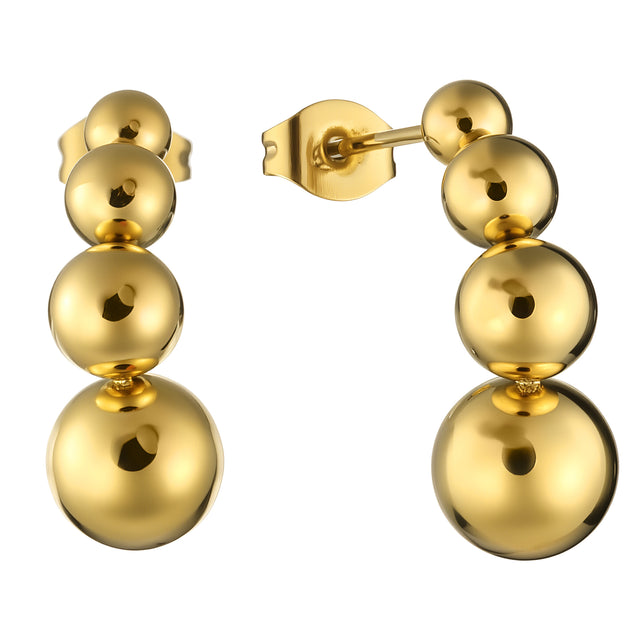 Aretes de Acero Inoxidable Enso IC Para Mujer EIC252484G Color Dorado