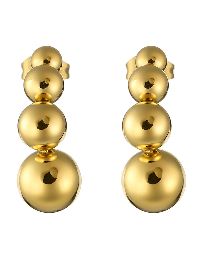 Aretes de Acero Inoxidable Enso IC Para Mujer EIC252484G Color Dorado
