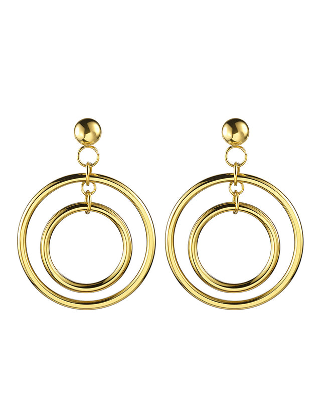 Aretes de Acero Inoxidable Enso IC Para Mujer EIC252485G Color Dorado