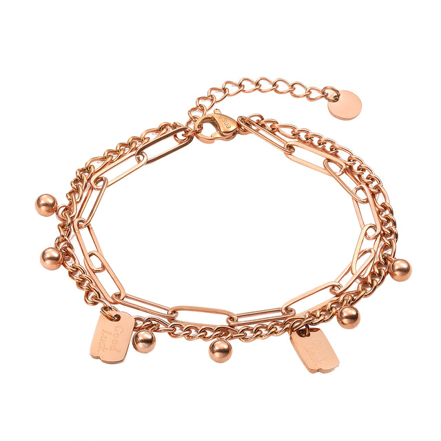 Pulsera de Acero Inoxidable Enso IC Para Mujer EIC252492R Rosado