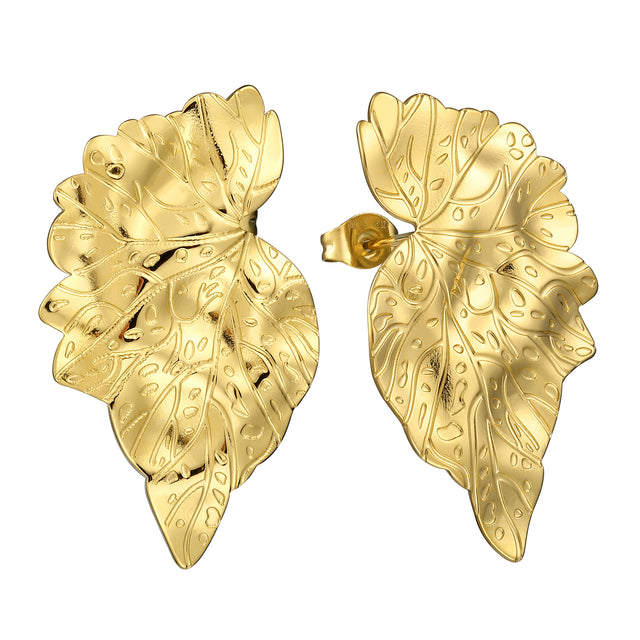 Aretes de Acero Inoxidable Enso para Dama EICB232111G Dorado