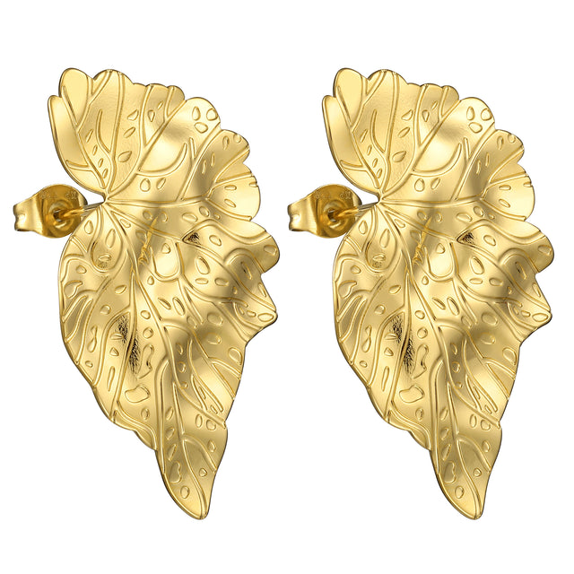 Aretes de Acero Inoxidable Enso para Dama EICB232111G Dorado