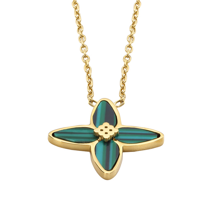 Set de Collar y Aretes Enso Para Mujer EICBS001G Dorado