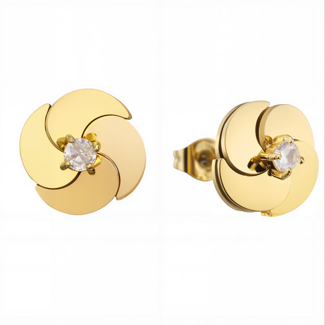 Set de Collar y Aretes Enso Para Mujer EICBS007G Dorado