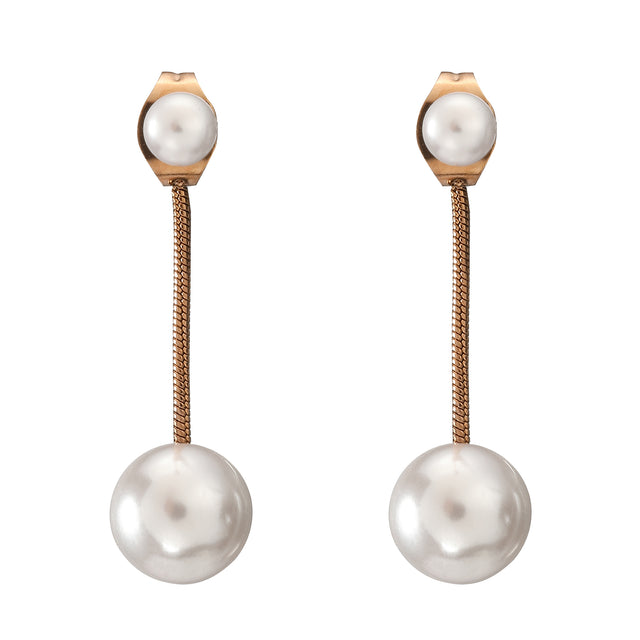 Aretes de Acero Inoxidable Enso para Dama EICN232116R Rosado
