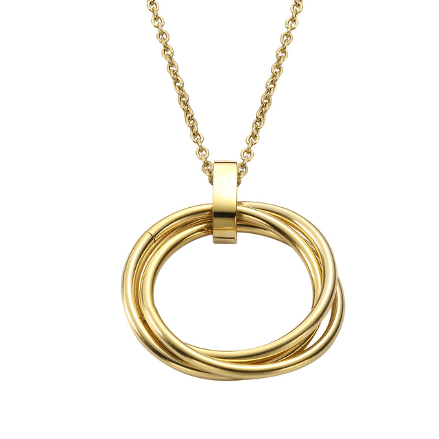 Collar y Dije Enso IC Para Mujer EICN251149G Dorado