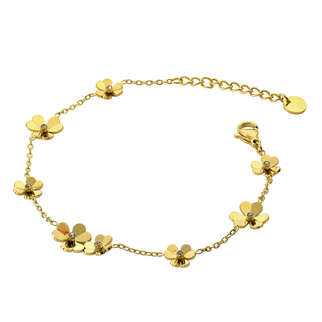 Pulsera Acero Inoxidable Enso Para Mujer EJB3373G Dorado