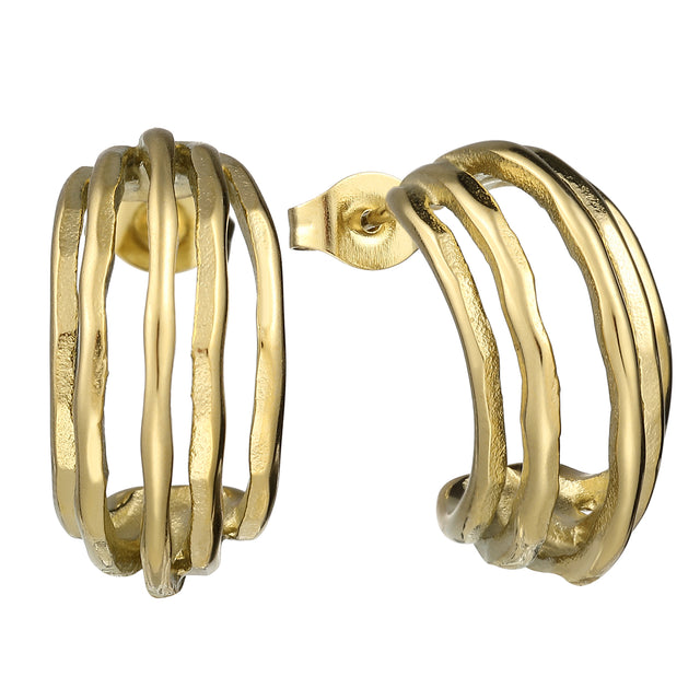 Aretes de Acero Inoxidable Enso para Dama EJE3327G Dorado