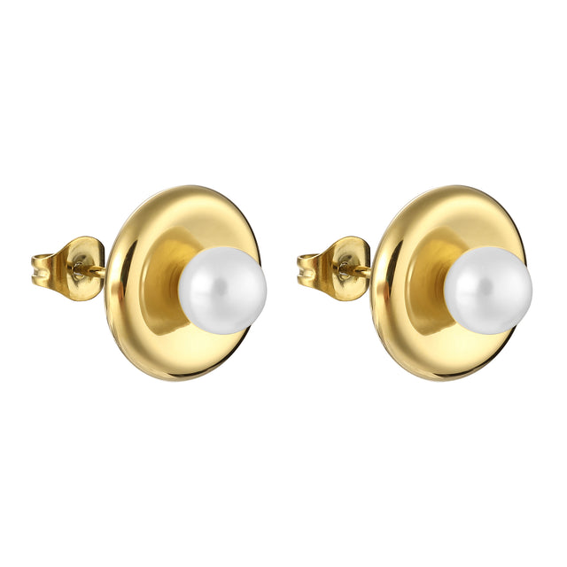 Aretes Acero Inoxidable Enso Para Mujer EJE3343G Dorado