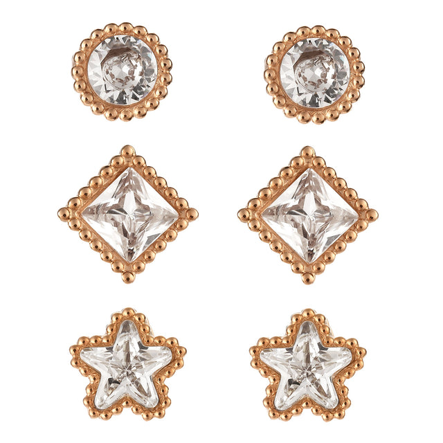 Set de Aretes Enso Para Mujer EJE3353R Rosado