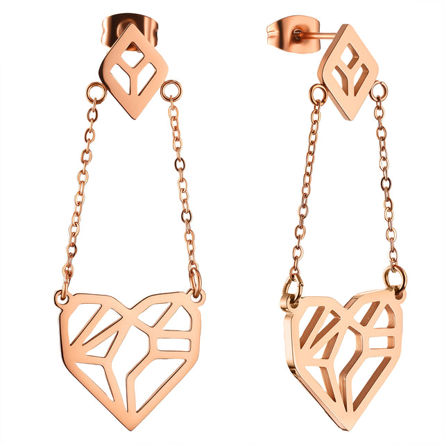 Aretes de Acero Inoxidable Enso Para Mujer EJE3418R