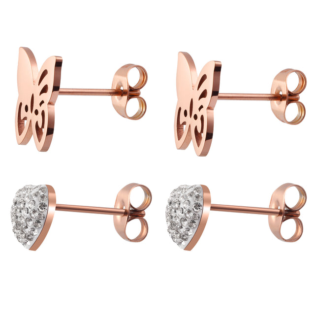 Aretes Enso Para Mujer EJE3425R Rosado