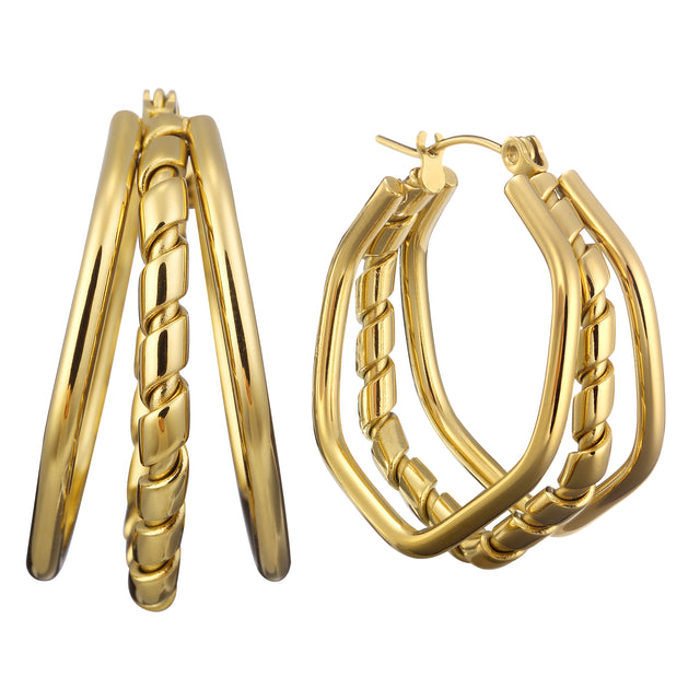 Aretes Enso Para Mujer EJE3428G Dorado