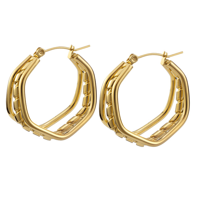 Aretes Enso Para Mujer EJE3428G Dorado