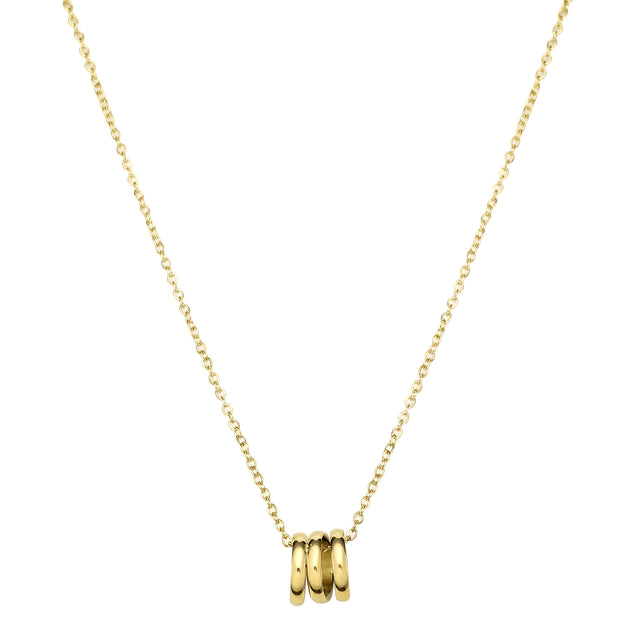 Collar y Dije Enso Acero Inoxidable Mujer EJN3335G Dorado