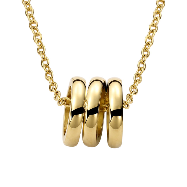 Collar y Dije Enso Acero Inoxidable Mujer EJN3335G Dorado