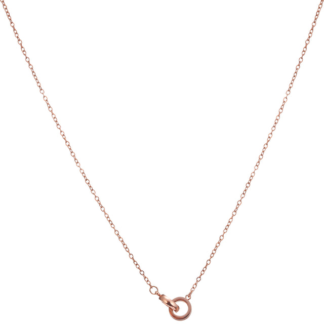 Collar y Dije Enso Para Mujer EJN3436R Rosado