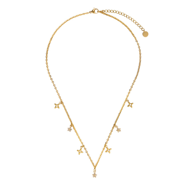 Collar y Dije Enso Para Mujer EJN3437G Dorado