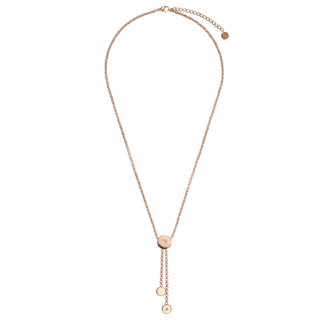 Collar y Dije Enso Para Mujer EJN3438R Rosado