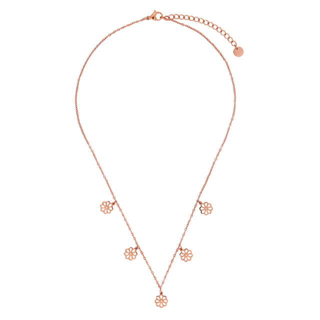 Collar y Dije Enso Para Mujer EJN3439R Rosado
