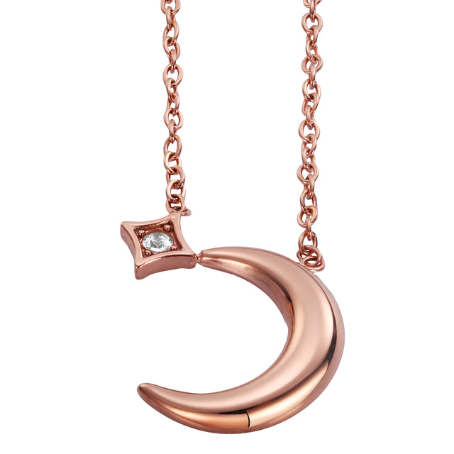 Collar y Dije Enso Para Mujer EJN3440R Rosado