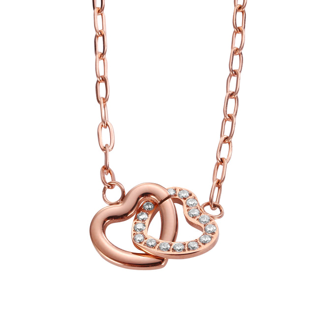 Collar y Dije Enso Para Mujer EJN3441R Rosado