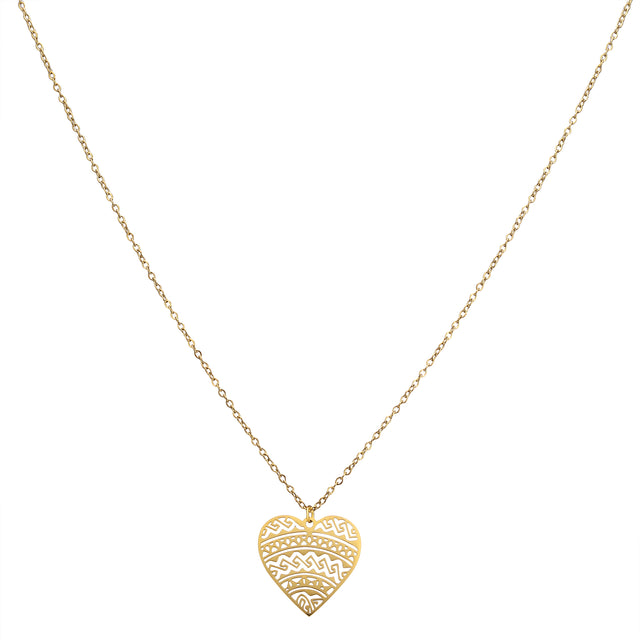 Collar y Dije Enso Para Mujer EJN3444G Dorado
