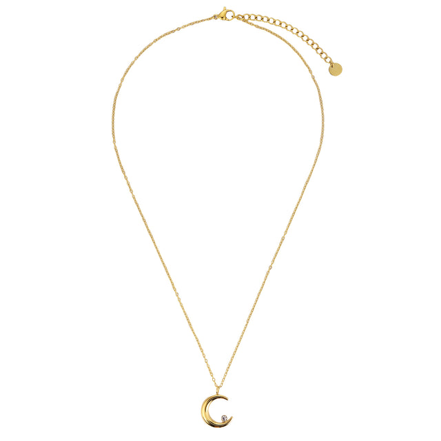 Collar y Dije Enso Para Mujer EJN3445G Dorado