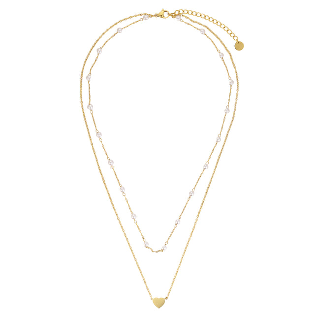 Collar y Dije Enso Para Mujer EJN3447G Dorado
