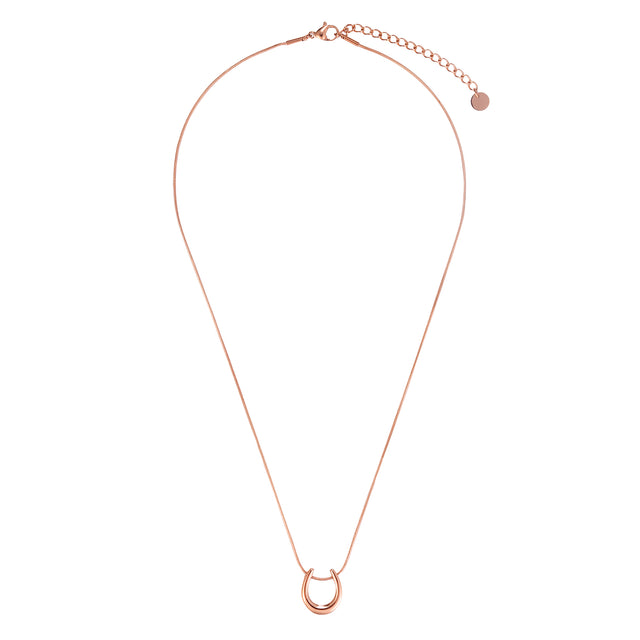 Collar y Dije Enso Para Mujer EJN3449R Rosado