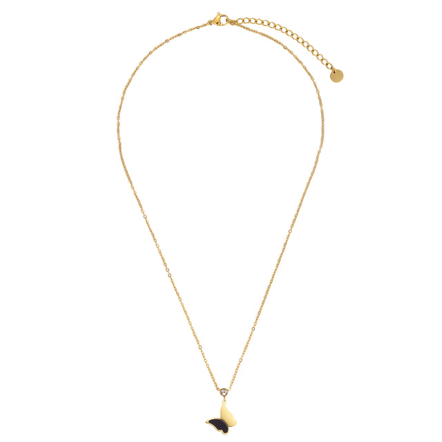 Collar y Dije Enso Para Mujer EJN3479G Dorado