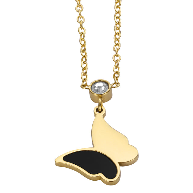 Collar y Dije Enso Para Mujer EJN3479G Dorado