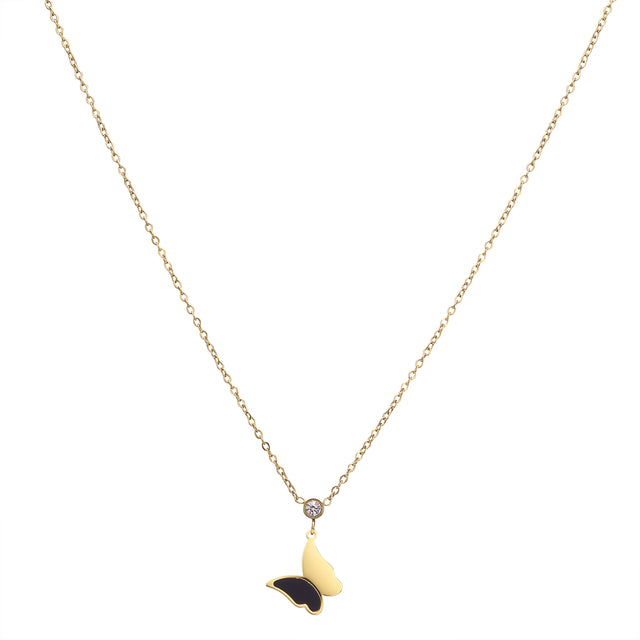 Collar y Dije Enso Para Mujer EJN3479G Dorado