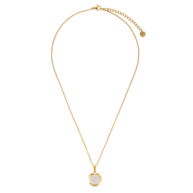 Collar y Dije Enso Para Mujer EJN3480G Dorado