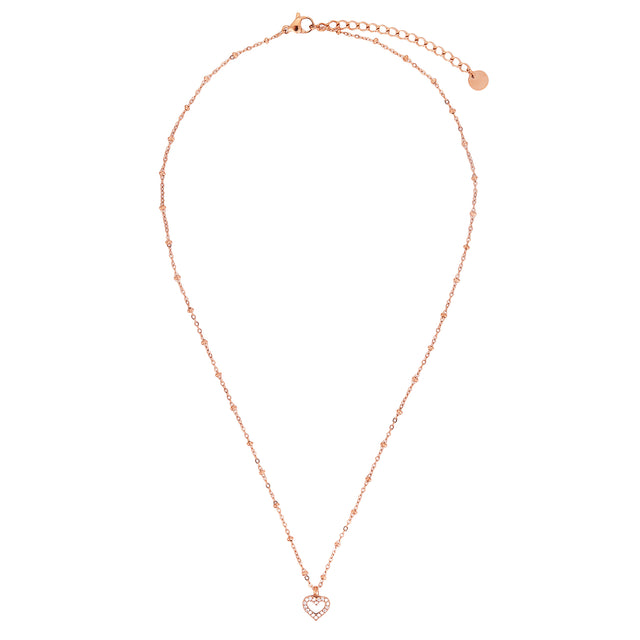 Collar y Dije Enso Para Mujer EJN3484R Rosado