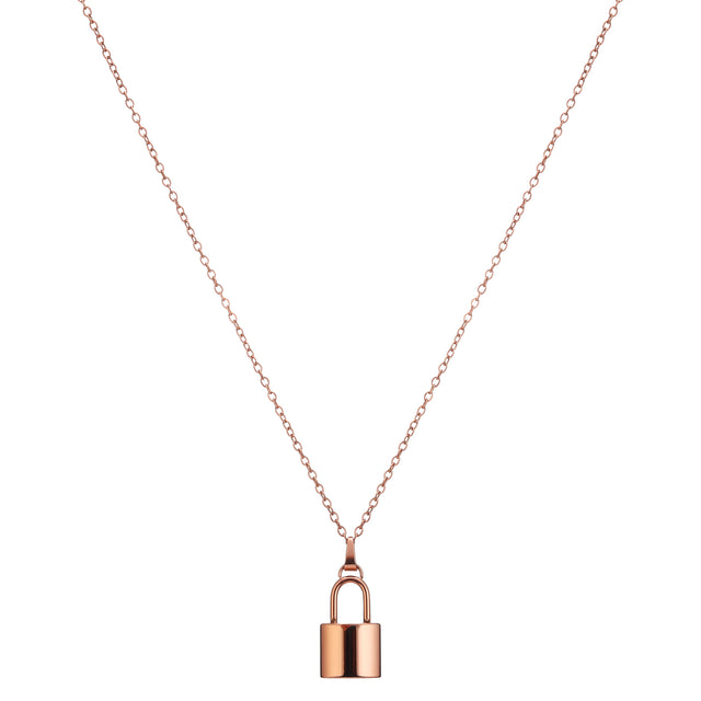 Collar y Dije Enso Para Mujer EJN3486R Rosado